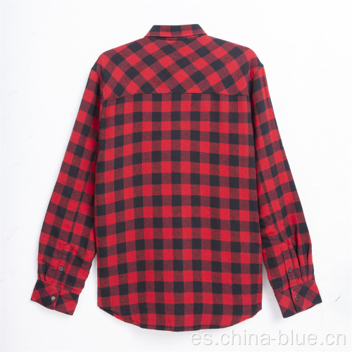 Chaqueta de camisa de algodón de algodón de algodón para hombres